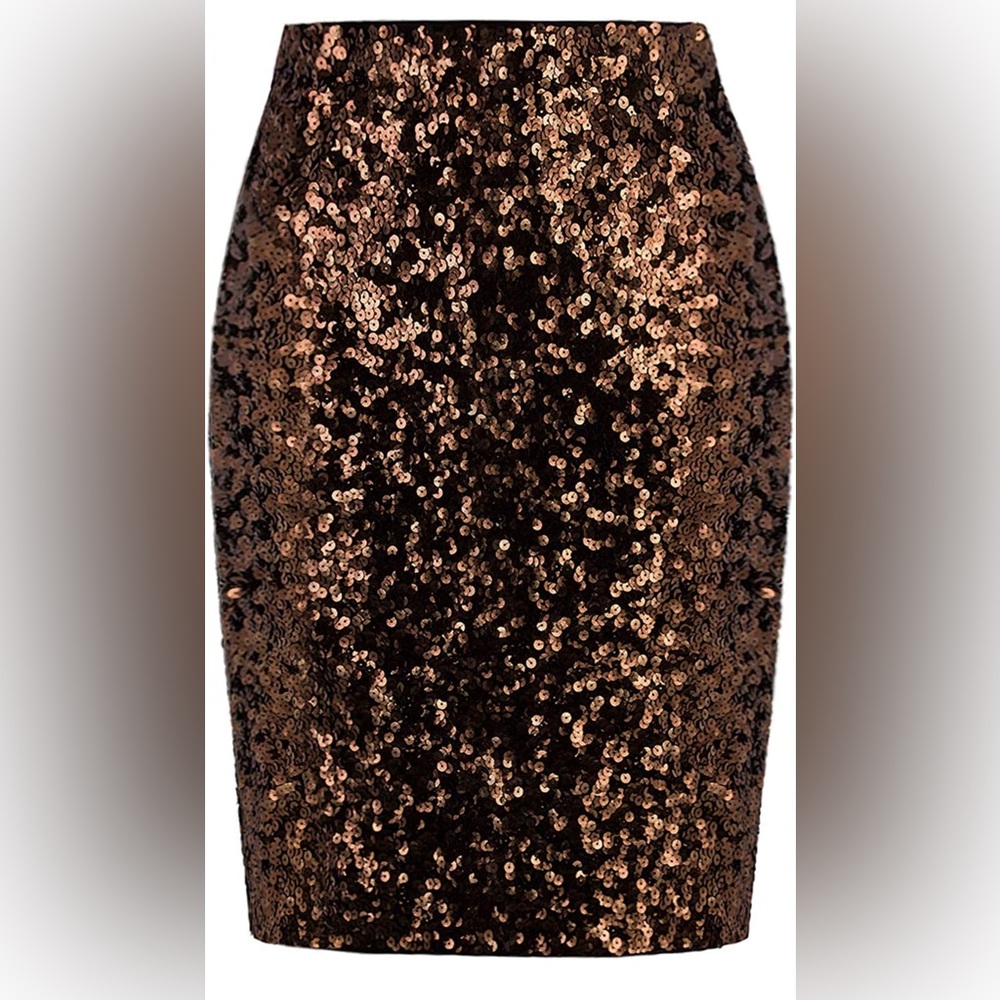 Sequin brown skirt